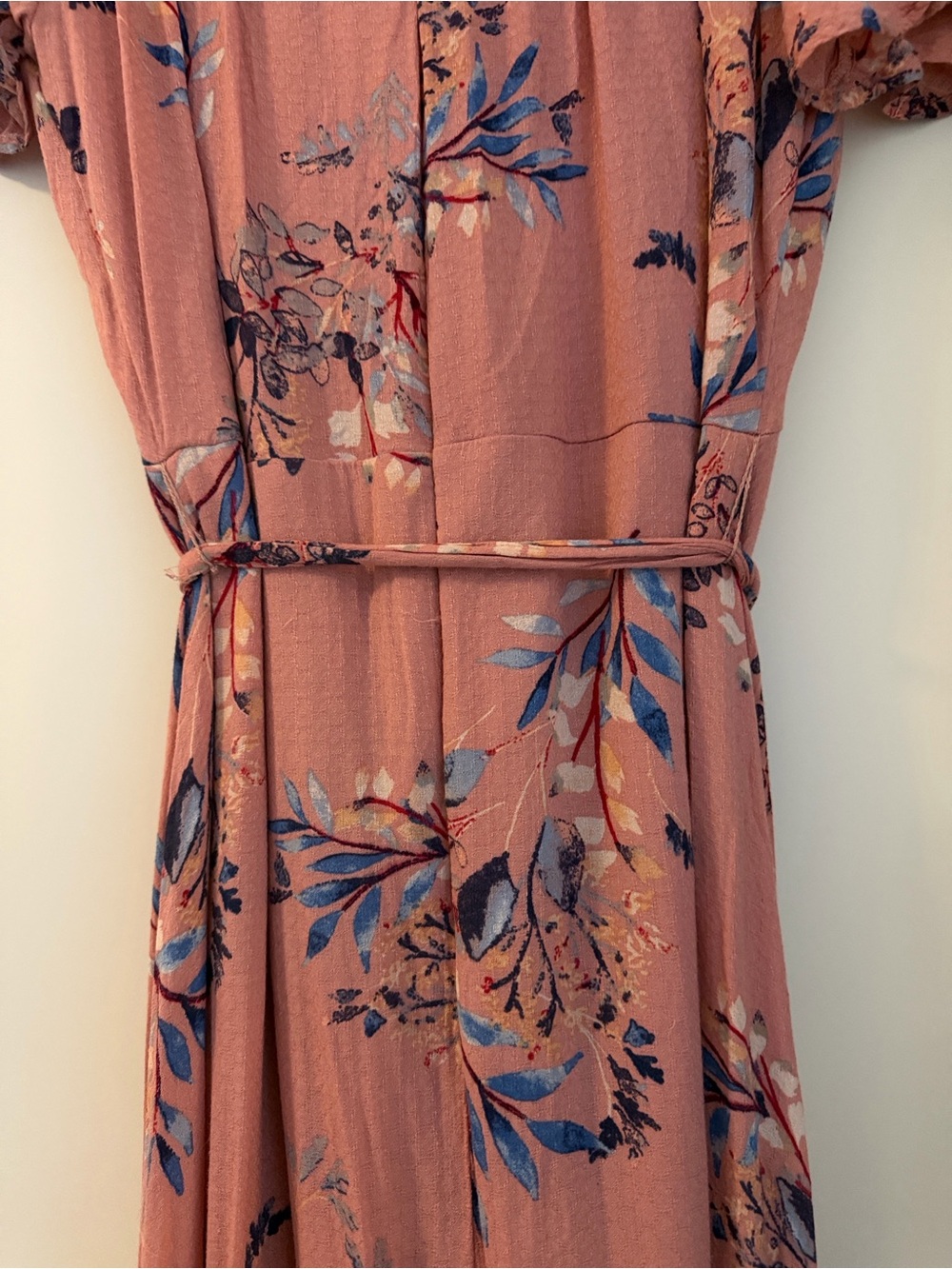 Lulu's Fiorire Rose Floral Print Faux Wrap Maxi Dress - Picture 10 of 10